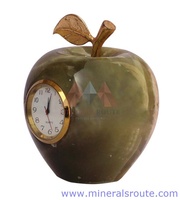 Reloj de Ónix Verde Oscuro de Diseño Moderno, Personalizable OEM, Acabado Premium, Hecho a Mano, Portátil, Certificado ISO9001, para el Hogar
