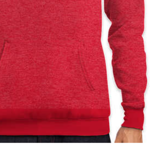 Sudadera con capucha roja de gran tamaño teñida de 320GSM Real de calidad superior 2024 - Product Image 4
