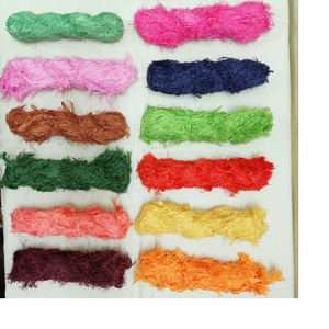 ที่กำหนดเองทำผ้าฝ้ายริบบิ้น Frizz ในสีสดใสเหมาะสำหรับเส้นด้ายและร้านค้าเส้นใยริบบิ้นของเราสามารถกำหนดเองย้อม - Product Image 1