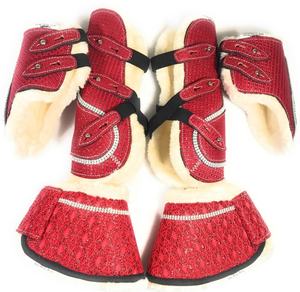 Shemax 2024 OEM New Fashion High Quality Crystal <b>Horse</b> Boots Set Custom Colors All 6 Boots Wholesale <b>Horse</b> <b>Care</b> <b>Products</b> - Product Image 1