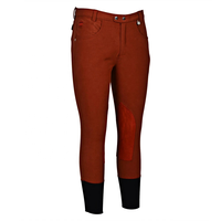 Pantalones de equitación para hombres Pantalones ecuestres Diseño personalizado Patrón de impresión Asiento de silicona completo Medias de equitación