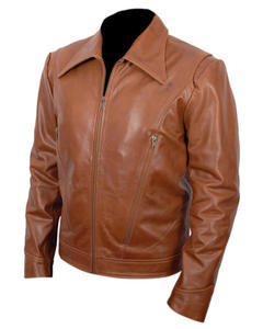 Chaqueta de Cuero Genuino Wolverine para Hombre, Impermeable, Resistente al Viento, Estilo Vintage, 100% Piel de Oveja/Cordero, Tallas XS a XXXXL - Product Image 4