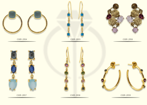 Pendientes de plata de ley 925 con gema de amatista granate, pendientes hechos a mano con gancho, color dorado - Product Image 5