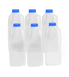 Half Gallon Milk Jugs With Screw Caps 64oz Plastic Container Bottles Empty Juice Plastic Jugs For Drink and Beverage