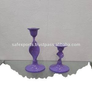 Bougeoir en aluminium coloré au design moderne - Product Image 2