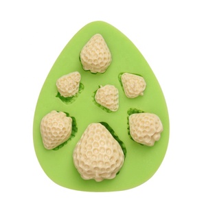 Fruit strawberry silicone mold for resin pendant