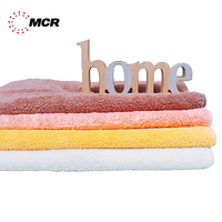 Paño de microfibra sin bordes MCR Economy Air Shower, 350GSM, felpa coreana, coral, para pulido de coches, limpieza ultrasónica y lavado de vehículos