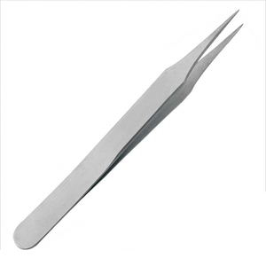 Papier enduit belle pince à épiler extension de cils en acier inoxydable pointe incurvée sourcils Arts pince à épiler avec emballage personnalisé - Product Image 4