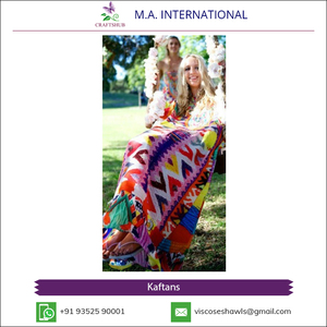 Professional Bulk Supplier Selling Finest Quality Chiffon Made Kaftans Beachwear Tops/<b>Sarongs</b> - Product Image 3