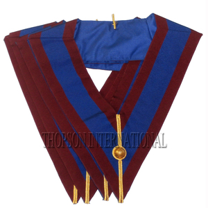 Delantal de cuero bordado Masonic Regalia, parche bordado de base para cuello desnudo de gran rango para costura - Product Image 2
