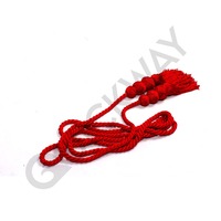 Cordons tressés enduits de haute qualité à prix raisonnable pour uniformes cérémoniels, accessoires vestimentaires, couleur personnalisée, écologiques
