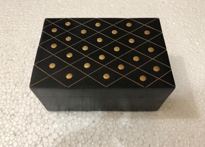 กล่องสลักลายกระดูกเรซินพร้อมทองเหลืองทรงโดนัทที่สวยงามโซลูชันจัดเก็บเครื่องประดับสำหรับสหรัฐอเมริกาออสเตรเลียลอนดอน - Product Image 3