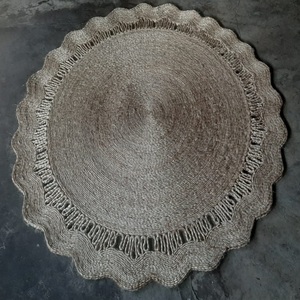 Tapis ronds en jute tressé à la main antidérapants - Utilisation toute saison - Product Image 1