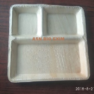 จานใบปาล์มแบบใช้แล้วทิ้งจานแกะสลักลายพืชเป็นมิตรกับสิ่งแวดล้อม - Product Image 6
