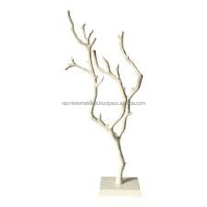 Branches dorées en Aluminium forgé, décoration de Table, sculpture de base en marbre blanc - Product Image 5