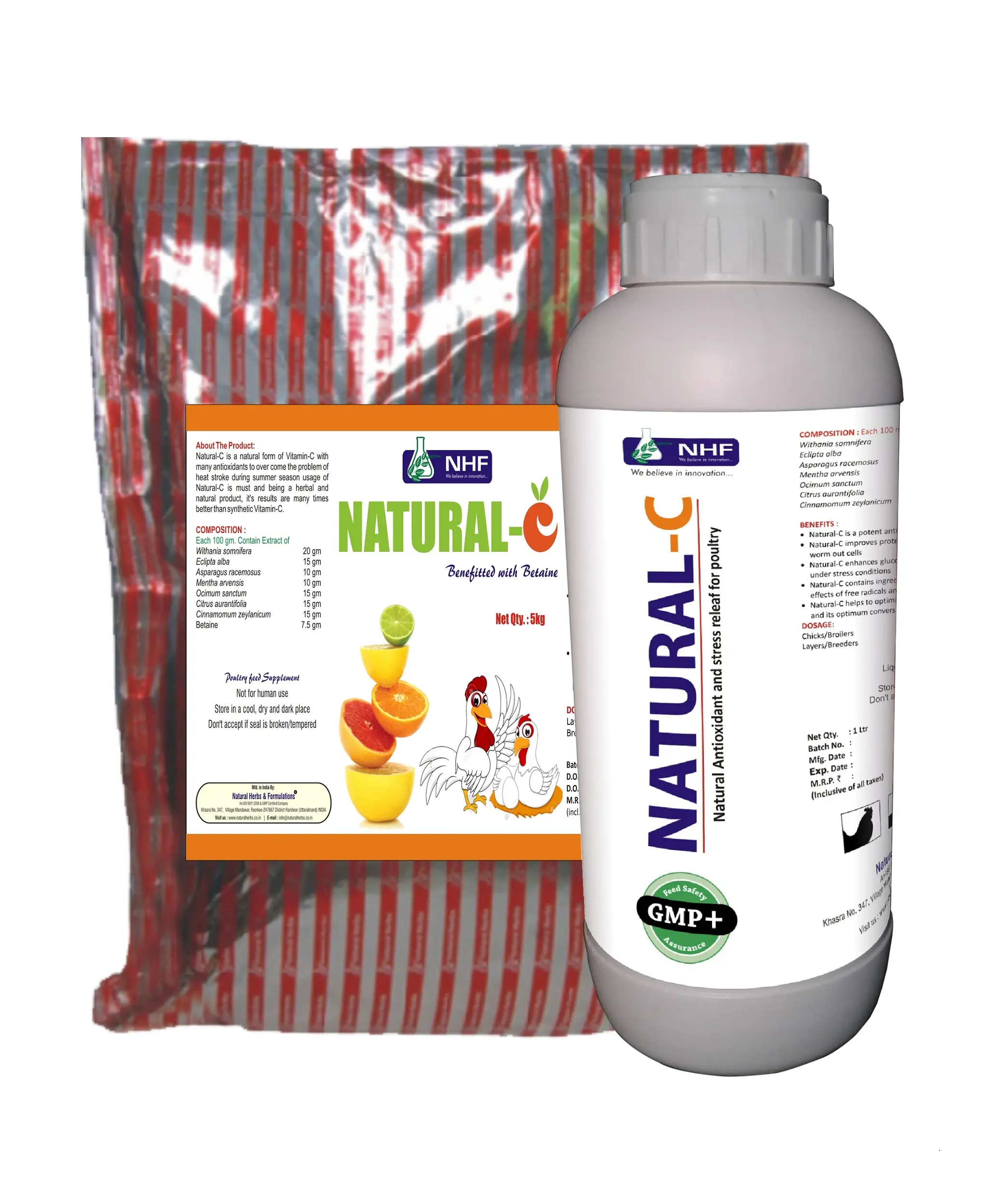 Suplemento alimenticio Herbal de vitamina C, en polvo, para mejorar la inmunidad