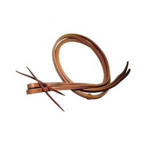 Rênes de cheval en cuir roulé souple et durable de qualité supérieure fabricants de têtes de tressage à fil blanc personnalisé Style occidental - Product Image 4