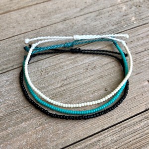 Solid Seed <b>Bead</b> <b>Bracelet</b> or Anklet // Waterproof Adjustable Beach Surfer VSCO Festival Parade Outdoors Nature Summer Cute Colorf - Product Image 1