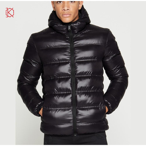 Chaqueta acolchada personalizada de alta calidad para hombre, Sudadera con capucha de invierno fina transpirable con cuello levantado, paquete individual incluido - Product Image 3