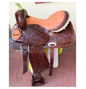 Selle Western DD en cuir véritable de qualité supérieure pour l'équitation - Product Image 2