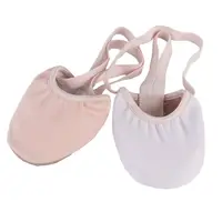 Chaussures de Ballet Jazz en toile à bout pointu pour enfants, chaussures de ventre élastiques, à demi-semelle en cuir PU, rose, bébés, garçons et filles