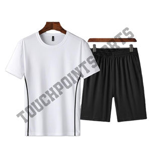 Ensemble de shorts en coton éponge décontracté d'été pour homme de marque personnalisée 2 pièces respirant - Product Image 5