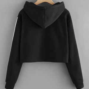 เสื้อฮู้ดครอปแขนยาวสำหรับผู้หญิง น้ำหนักเบา ใส่ได้ในฤดูหนาว สกรีนโลโก้ได้ตามต้องการ มีทุกขนาดและทุกสี ขายส่ง - Product Image 2