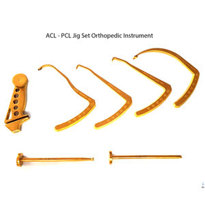 Juego de guía de reconstrucción con plantilla de 2 piezas, instrumentos ortopédicos de rodilla manual, juego de 5 piezas en acero inoxidable - Product Image 2