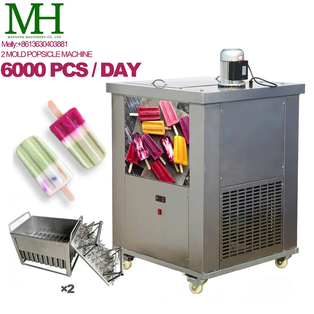 Máquina profesional para hacer helados, 6000 unidades/día