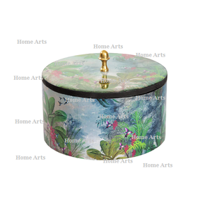 <b>Set</b> Of 2 Different Size Chapati Box <b>Wood</b> Painted Roti Box With Greatest Quality Customized Shape Roti Box - Product Image 5