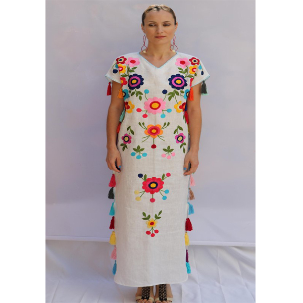 Shop Our High Quality Mexican Fiesta Embroidered Maxi Dress