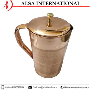 Cantidad a granel Nuevo diseño 100% Jarra de cobre puro con jarra de cobre Silver Touch en diseño y tamaño personalizados - Product Image 2