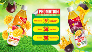 Boisson au jus de mangue NFC 50% avec pulpe, bouteille de 16,9 fl oz, OEM Vietnam - Product Image 2