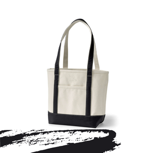 Petit sac fourre-tout en coton pur écologique de créateur sacs à provisions de haute qualité en gros - Product Image 3