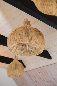 Abat-jour en rotin de style moderne et japonais fait à la main décoration d'art rustique suspension unique artisanat du vietnam-SISU RL-611 - Product Image 4