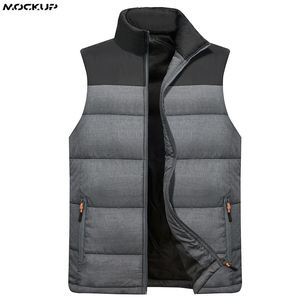 เสื้อกั๊กขนเป็ดยูนิเซ็กส์เสื้อแขนกุดให้ความอบอุ่นกลางแจ้งเสื้อแขนกุดน้ำหนักเบามีโลโก้กำหนดเองสำหรับฤดูหนาว - Product Image 3