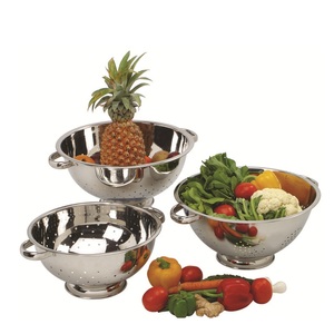 Passoire de cuisine extra profonde en acier inoxydable écologique couleur ivoire NEELKANTH / MAX FRESH - Product Image 6