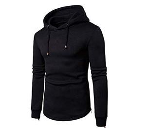 Custom printed cotton black hoodie men sweatshirts hoodies - Product Image 6