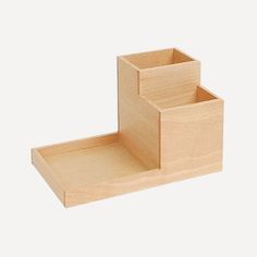 Portalápices de madera 100% Natural, soporte de oficina personalizado, organizador de lápices, contenedor de soporte de madera - Product Image 6