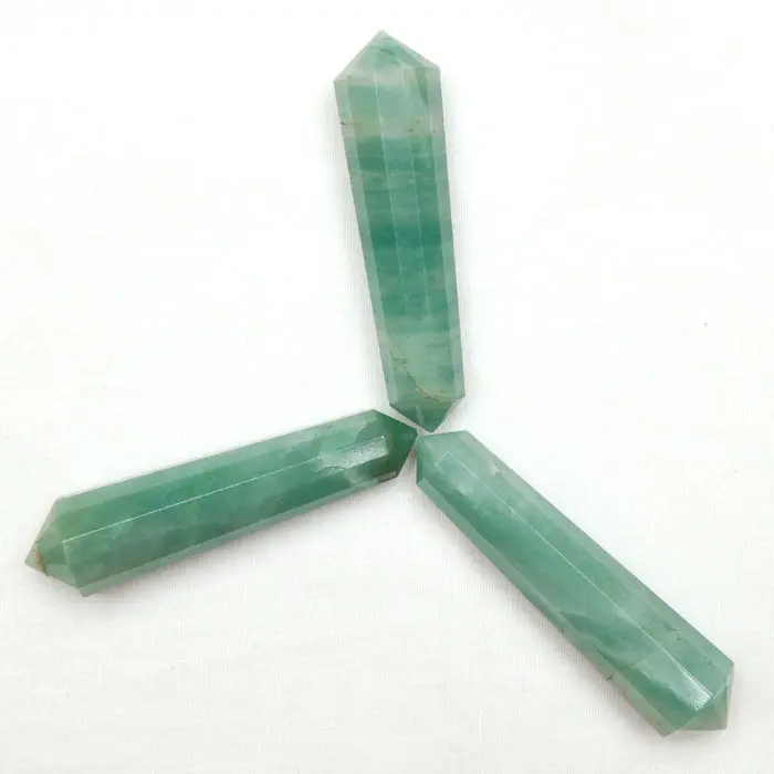 Buy Online Green Jade Double Terminated Pencil point : Green Jade Double Terminated Pencil point For Sale