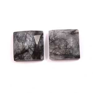 พลอยเหลี่ยมเหลี่ยมเหลี่ยมเพชรพลอยขนาด10X10มม. สำหรับทำเครื่องประดับราคาส่งหินควอตซ์ที่ผ่านการรับรองจากธรรมชาติโรสคัท - Product Image 3