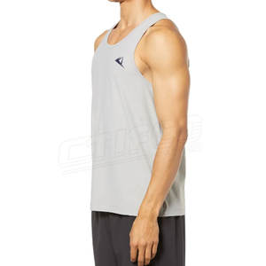 Gilet de gym pour hommes, mince, décontracté, respirant, séchage rapide, tricoté en polyester/coton de bonne qualité - Product Image 2