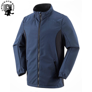 UNIQUE GYM WEAR Chaqueta Soft Shell de Invierno para Hombre, Corte Ajustado, Cuello Alto, Resistente al Viento, Impermeable, Transpirable y Ecológica - Product Image 2
