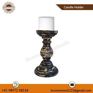 Bougeoir en bois de manguier de luxe support votif en bois décoratif pour mariage événement fête de noël intérieur et extérieur décor à la maison - Product Image 2