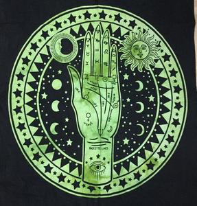 Humsa โปสเตอร์ผ้าปูผนังแขวนผนังผ้าปูลเล็กทาโรต์ผ้าฝ้ายหลายสีแบบอินเดีย - Product Image 3