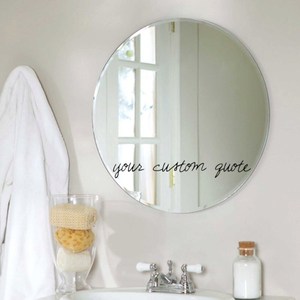 กระจกข้อความที่กำหนดเองอ้างรูปลอก-เลือกรูปแบบตัวอักษรขนาดและสี! - Product Image 1