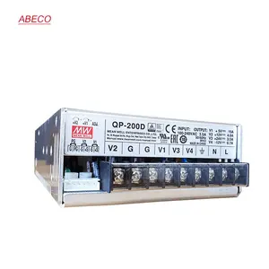 Fuente de alimentación conmutada MEANWELL QP-200D, 200W, función PFC de salida cuádruple, AC-DC