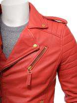 New Design Custom Made Real Leather Motorbike Design Light Weight Fashion Men's Brand Racing <b>Jackets</b> - Product Image 5