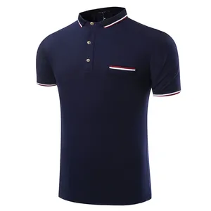 Design personnalisé Polo de golf pour hommes T-shirt grande taille avec une qualité fiable Impression personnalisée Sublimation Motif vierge - Product Image 2