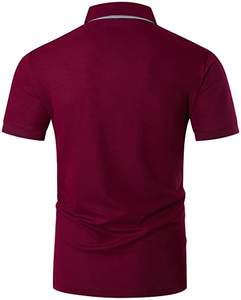 เสื้อโปโลสำหรับผู้ชายเสื้อกอล์ฟแบบเรียบง่ายปักโลโก้ได้ตามต้องการ - Product Image 2